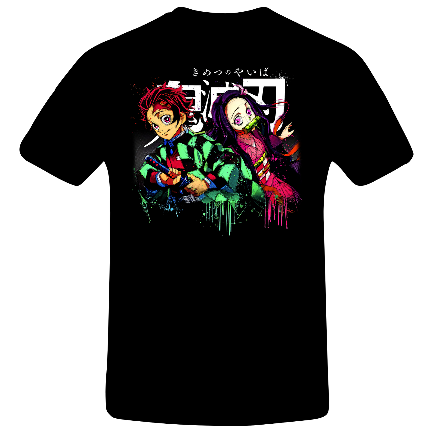 Anime - Demon Slayer Tanjiro Nezuko Colorful