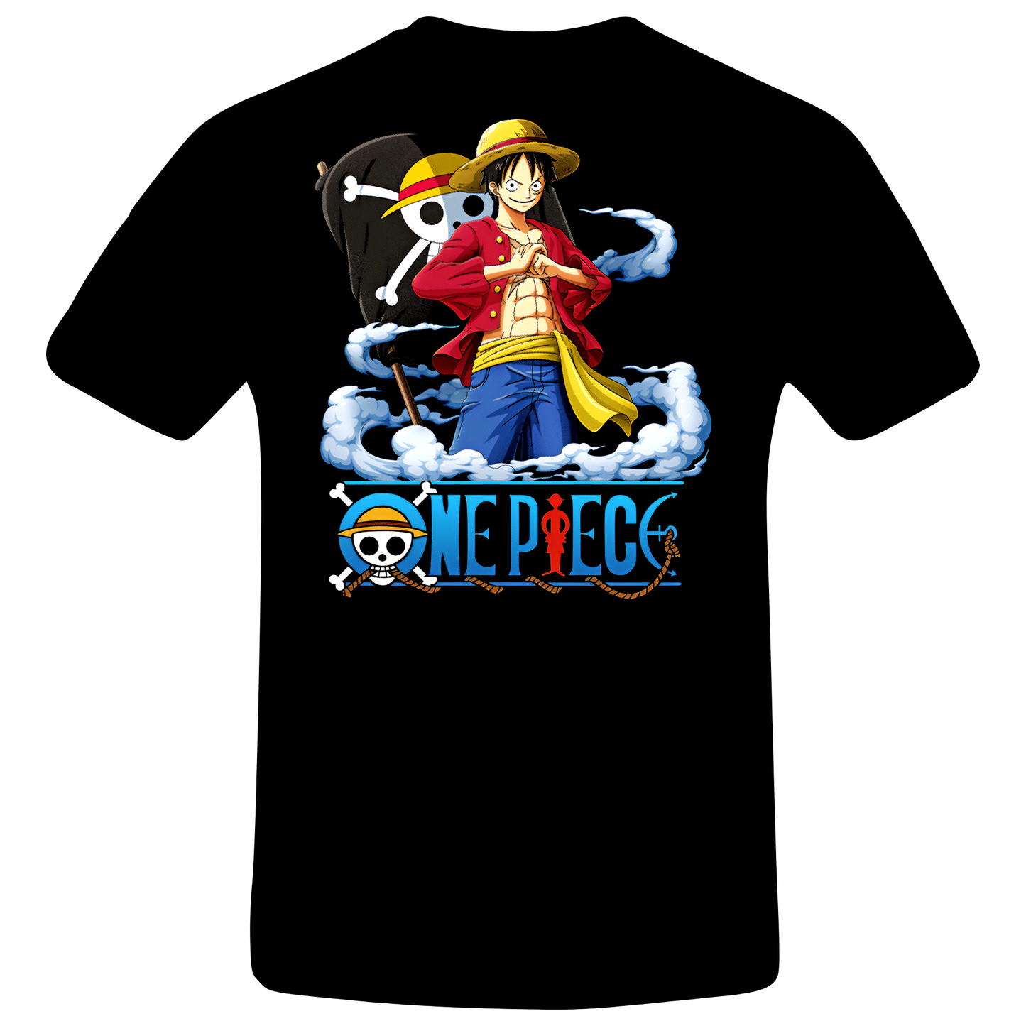 Anime - One Piece Luffy Flag Smoke Logo