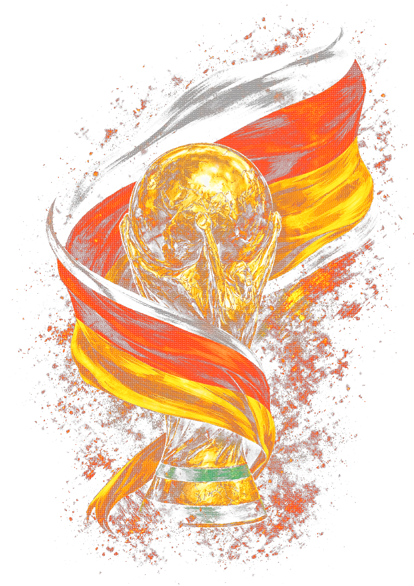 World Cup Germany halftone design