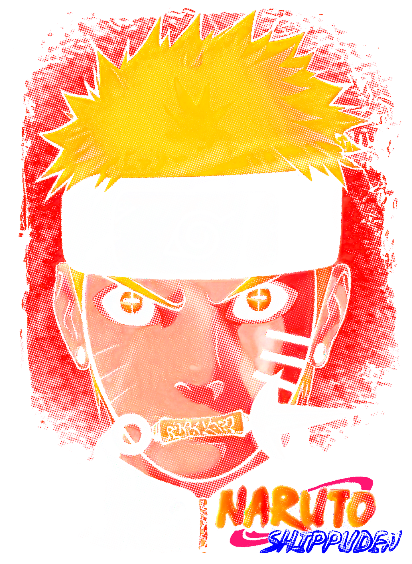 Anime - Naruto Shippuden Red Face Logo