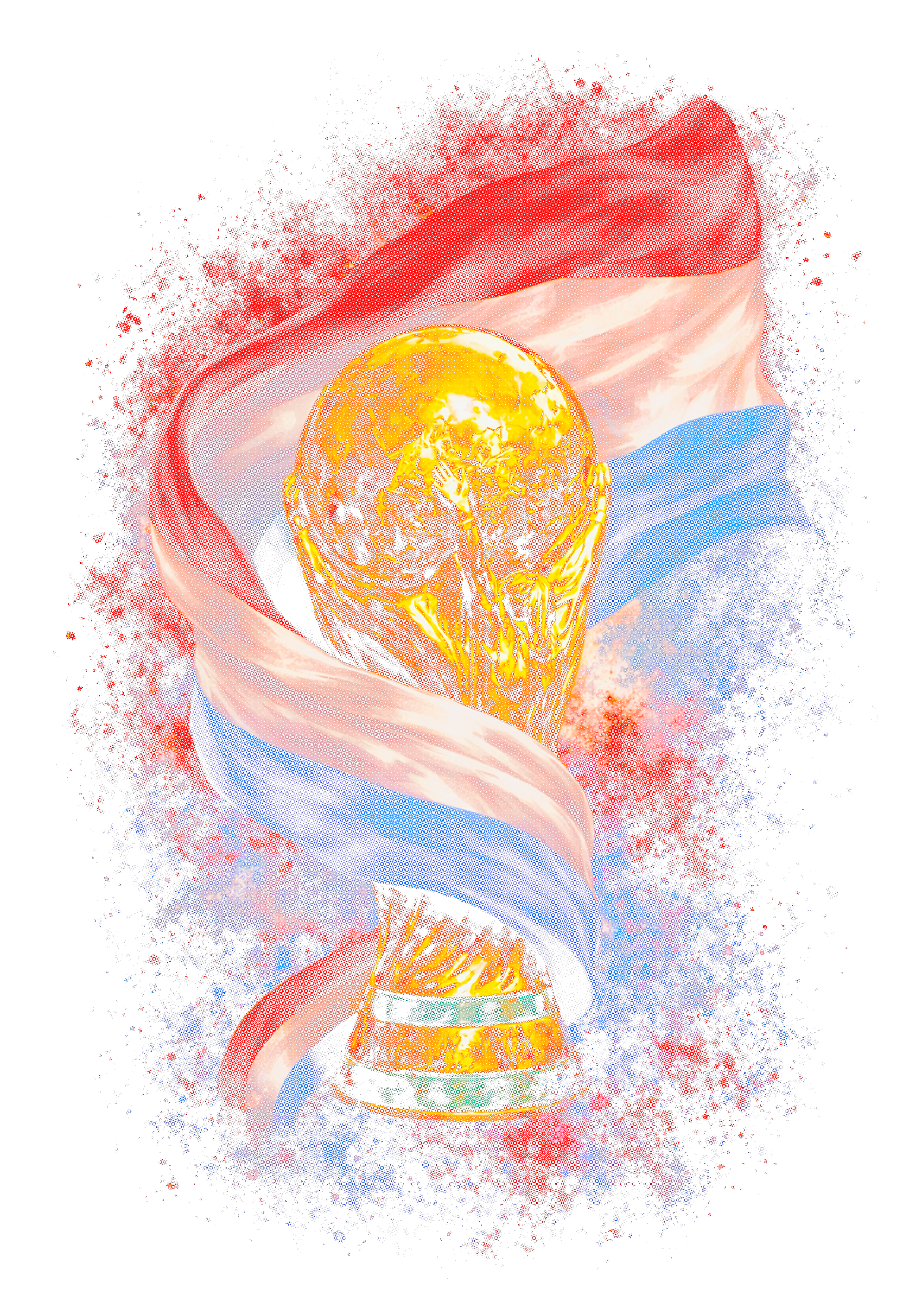 World Cup Netherlands halftone design