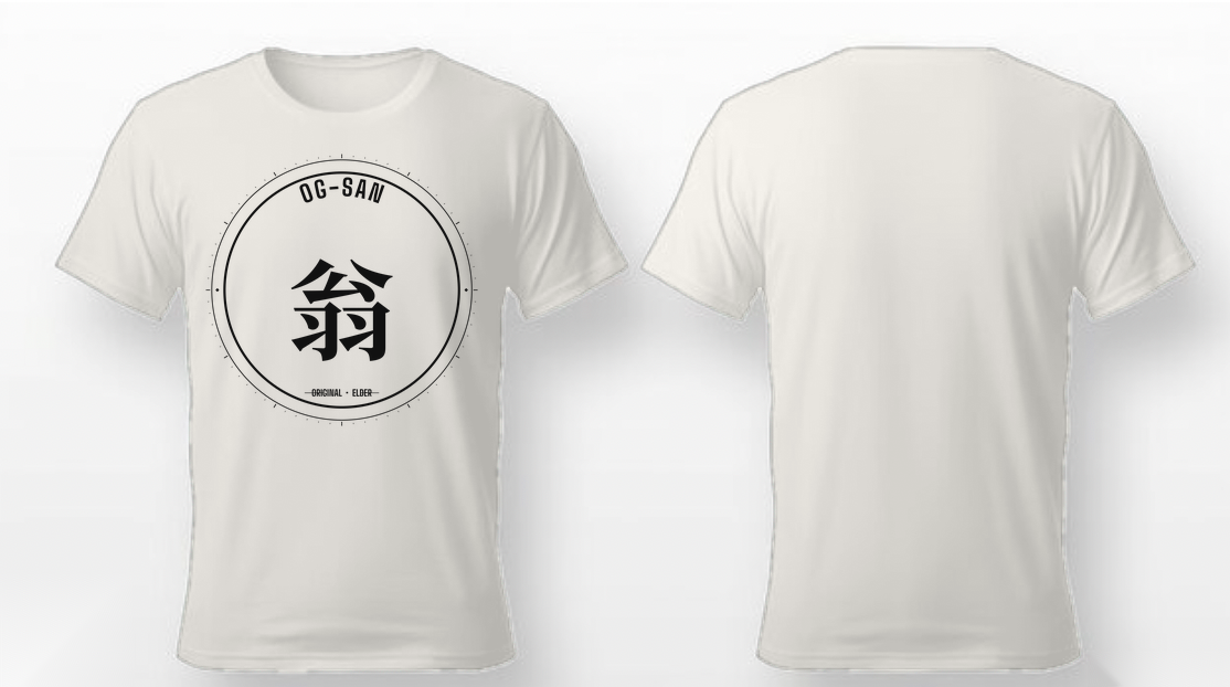 OG-San - White (Black Logo)