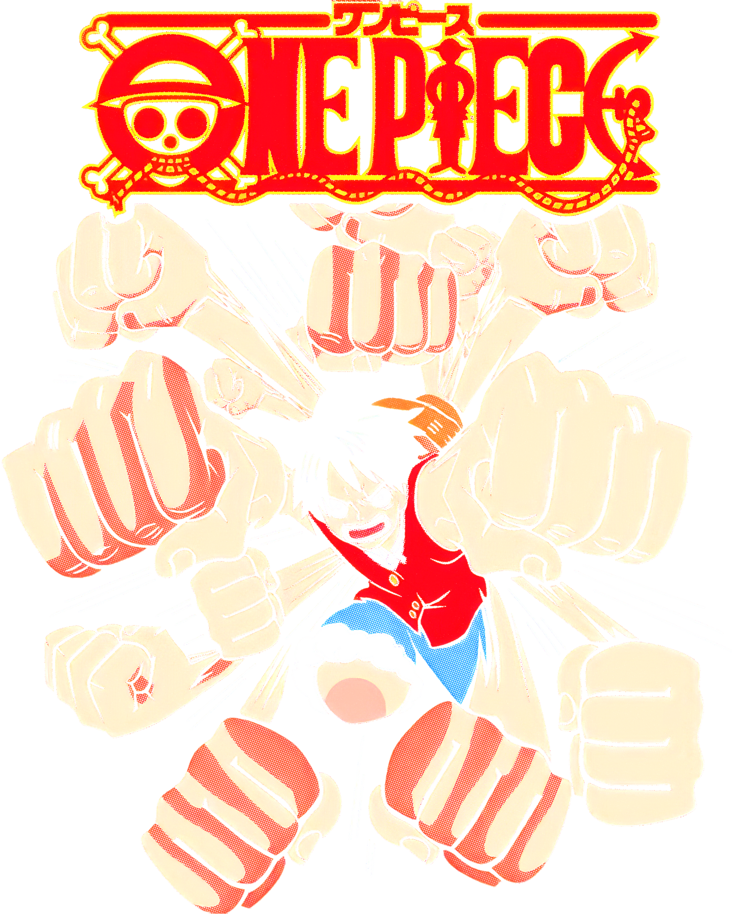 Anime - One Piece Luffy Fist Surround Logo