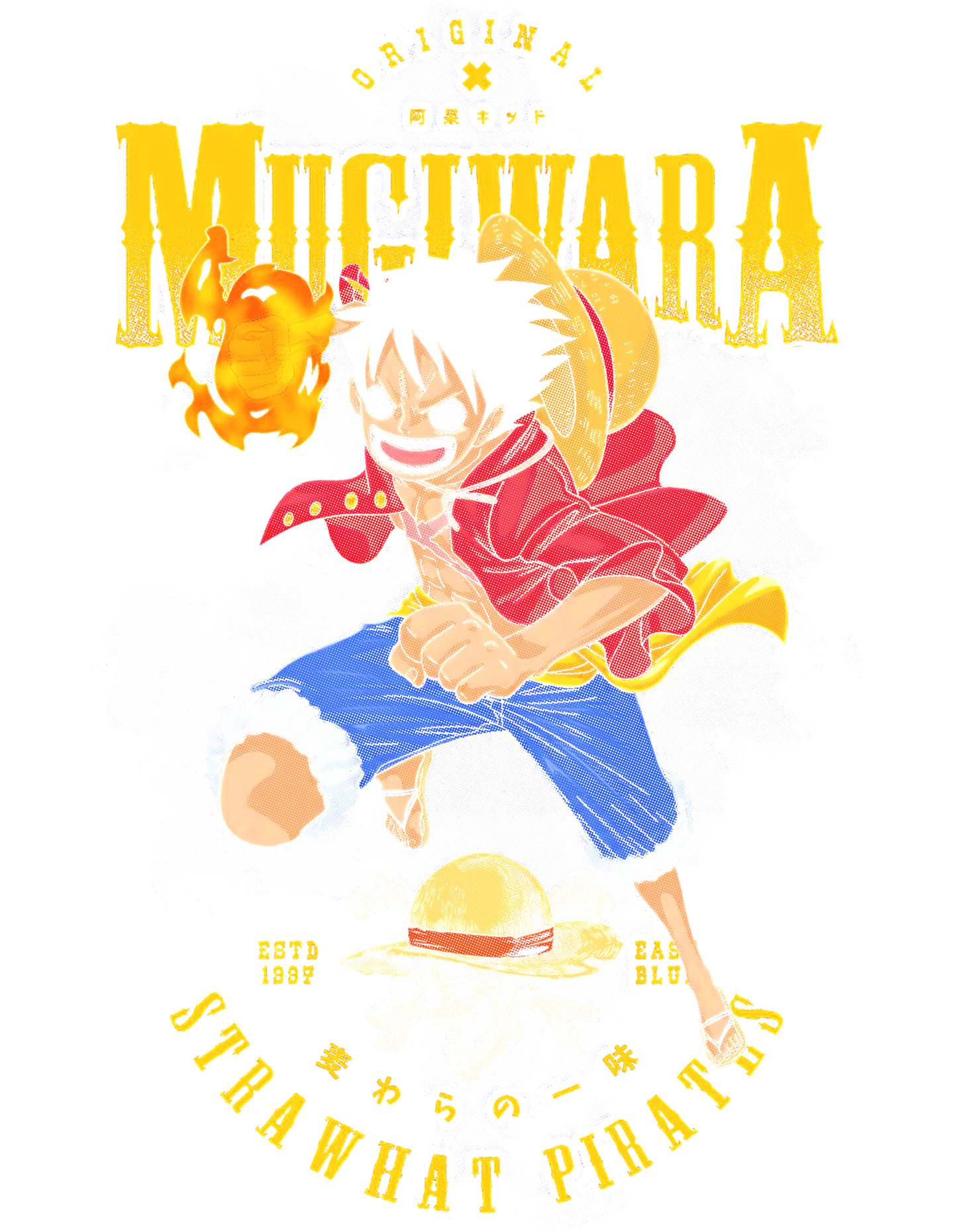 Anime - One Piece Luffy Mugiwara Strawhat Pirates