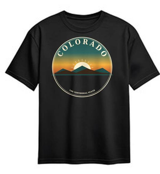 Colorado Retro graphic tee design