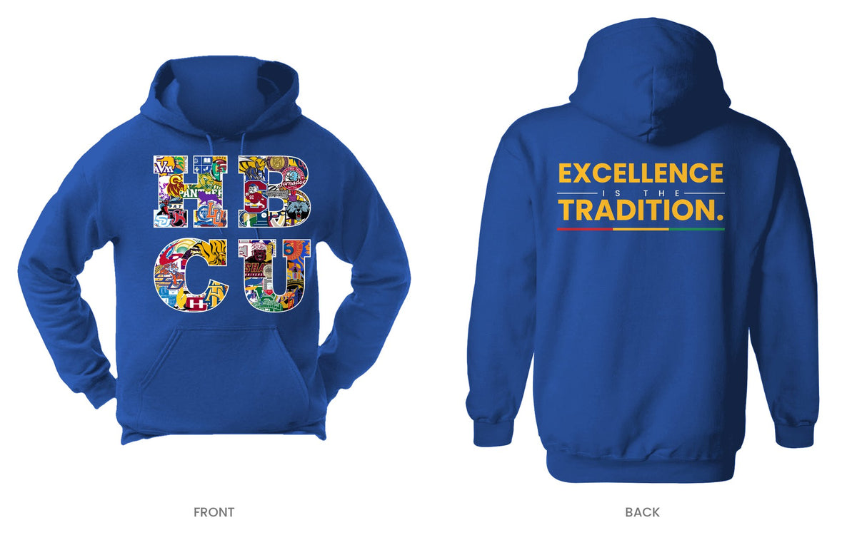 Royal hooded sweatshirt, front and back, design 9