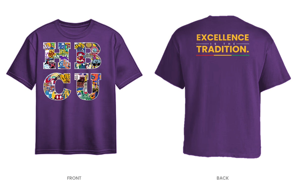 Purple tee, front and back, design 9