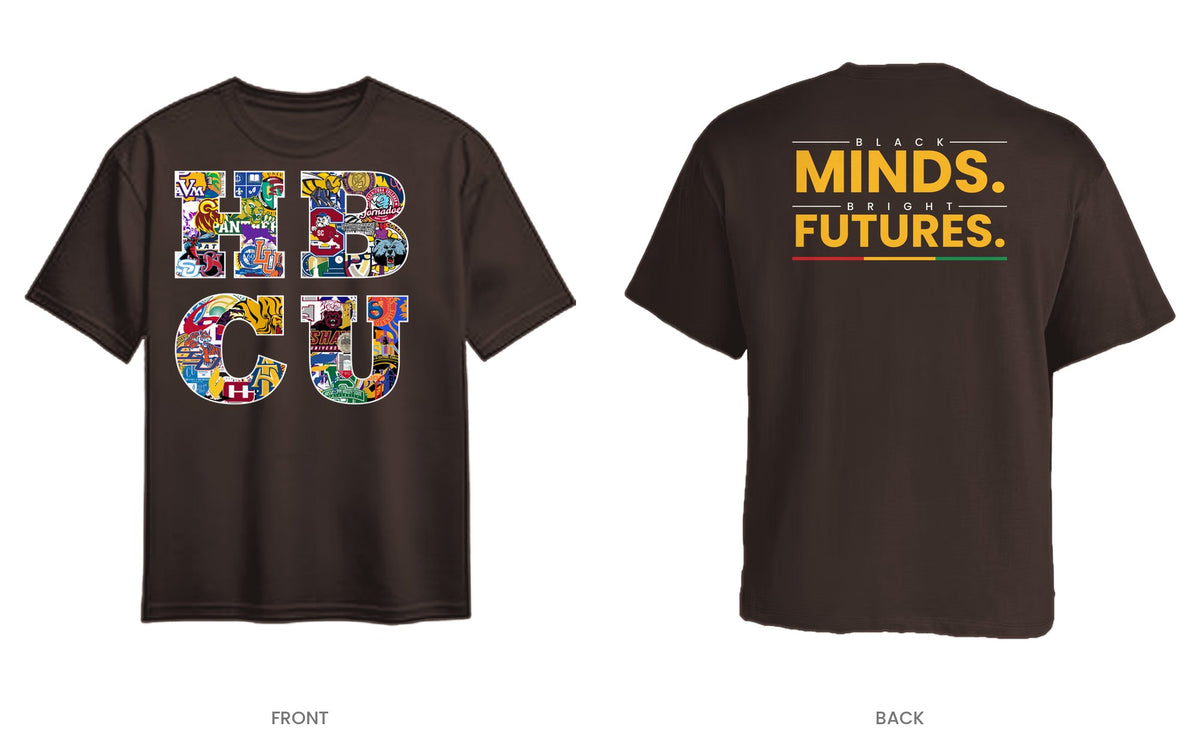Dark Brown tee, front and back, design 11
