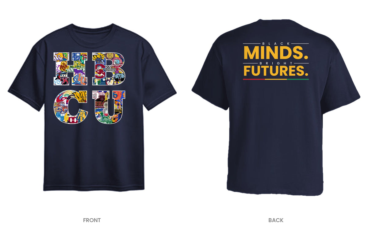 Navy tee, front and back, design 11