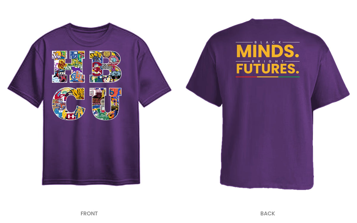 Purple tee, front and back, design 11