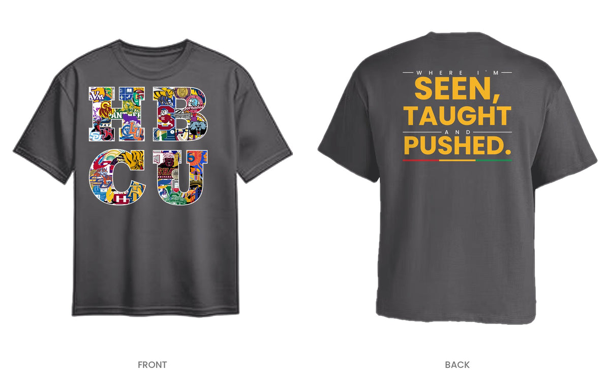 Charcoal tee, front and back, design 12