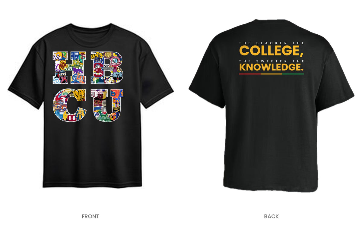 Black tee, front and back, design 13