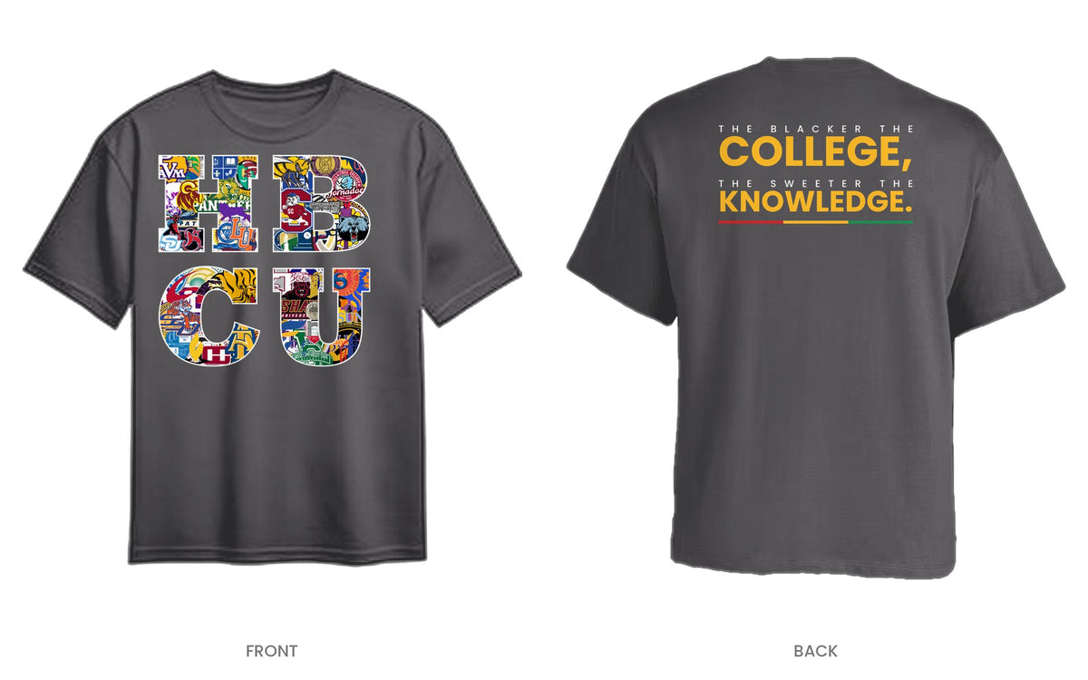Charcoal tee, front and back, design 13