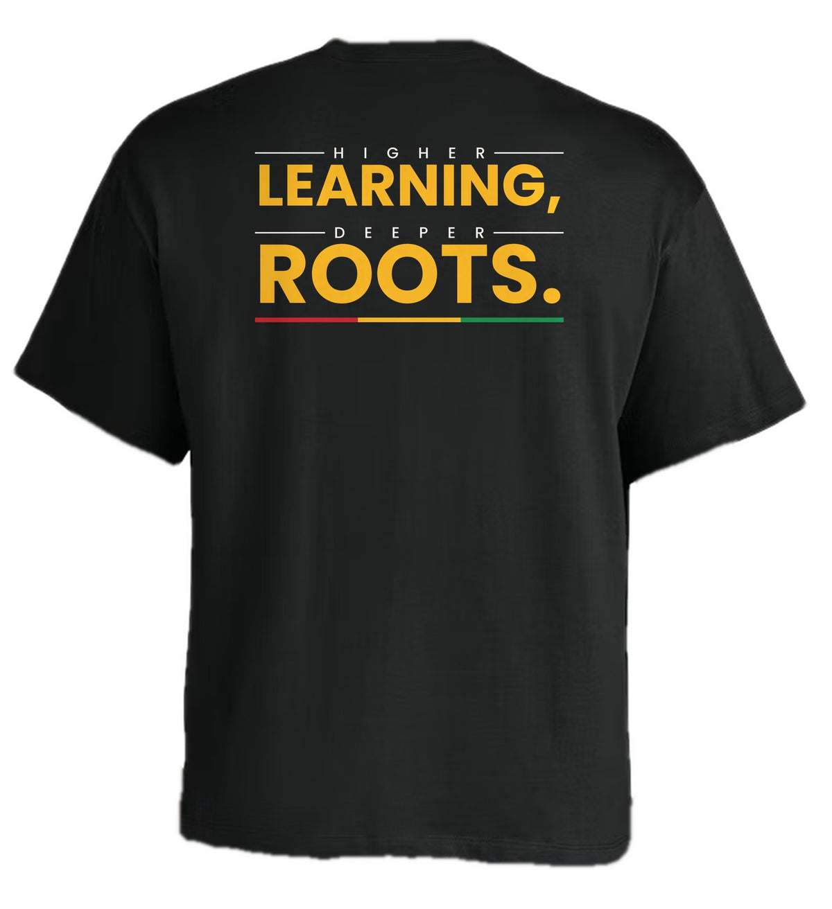 Back design 2: Higher Learning, Deeper Roots.