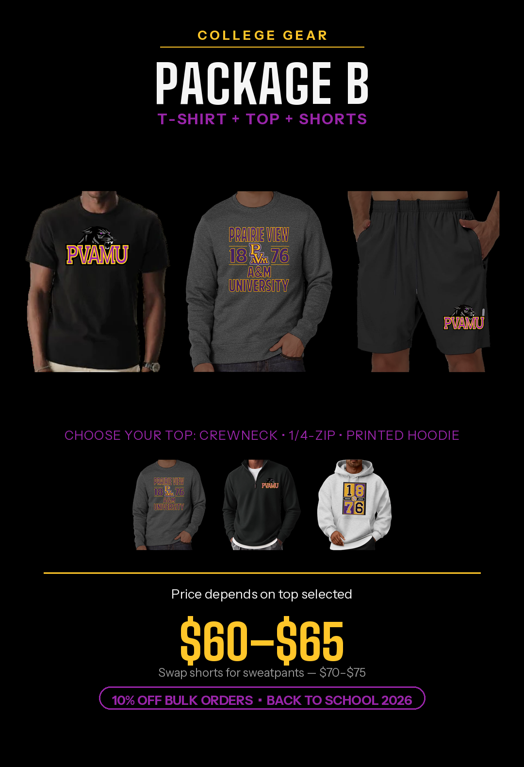 College Back-to-School Package