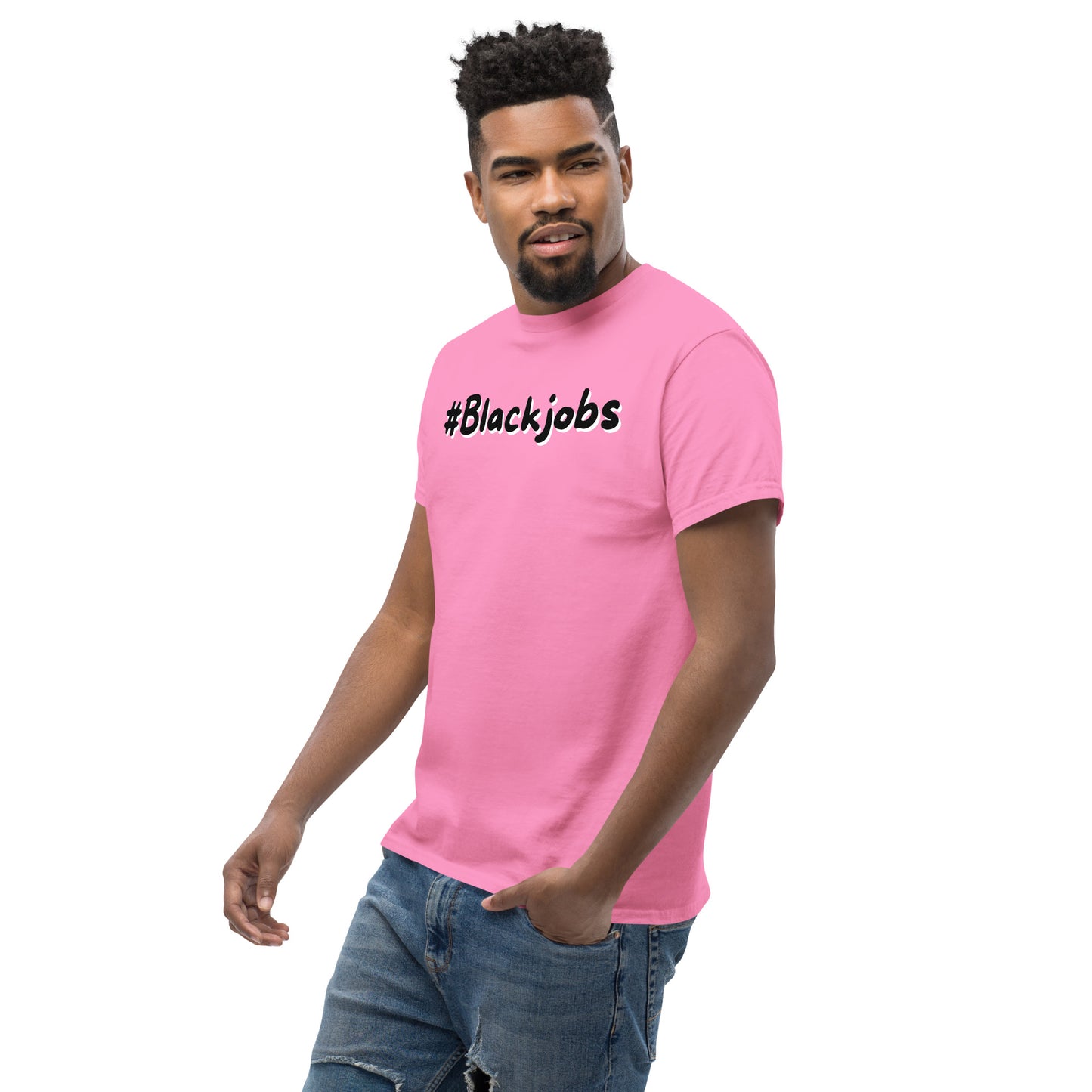 Black jobs T-shirt (Black writing)